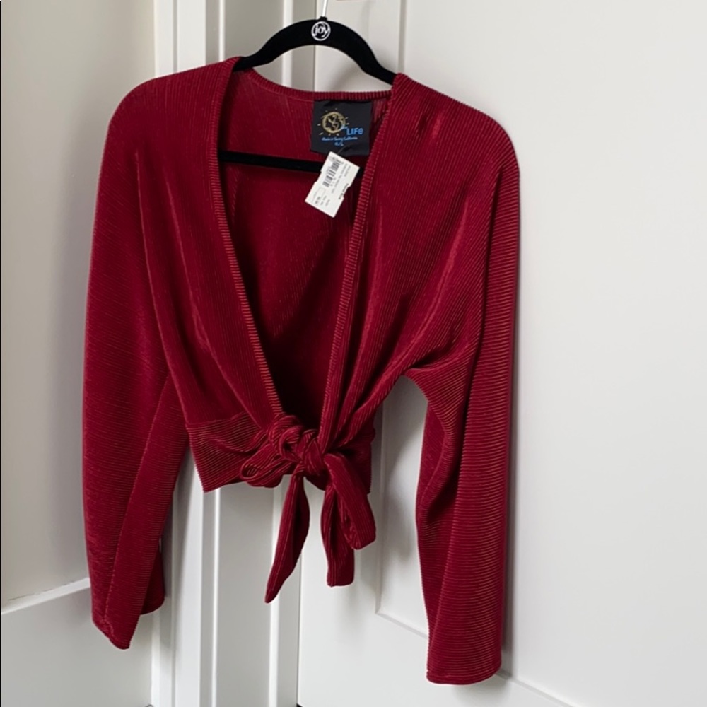 NWT Planet Blue Blue Life top